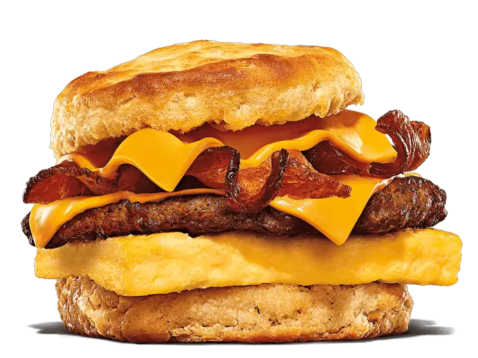 Bacon, Sausage, Egg & Cheese Biscuit