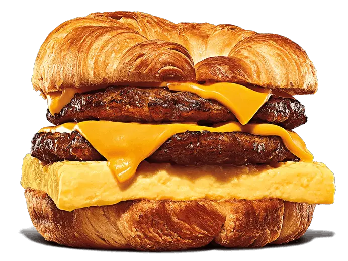 Double sausage, Egg & Cheese Croissan’Wich